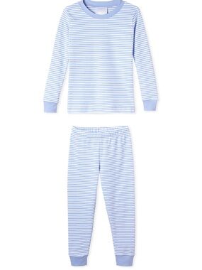 LAKE Pajamas Hydrangea Stripe Pima Cotton Long-Long Set Size 5